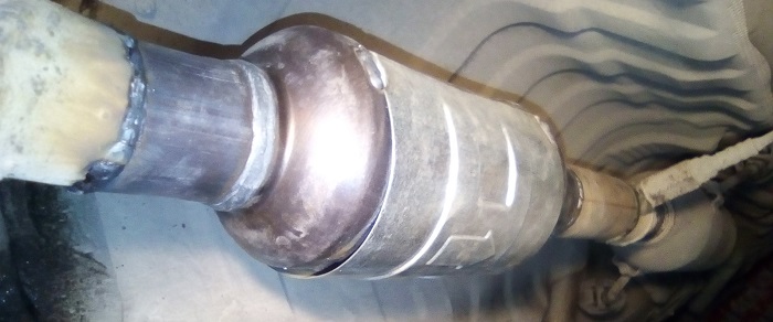 Чистка катализатора с демонтажем